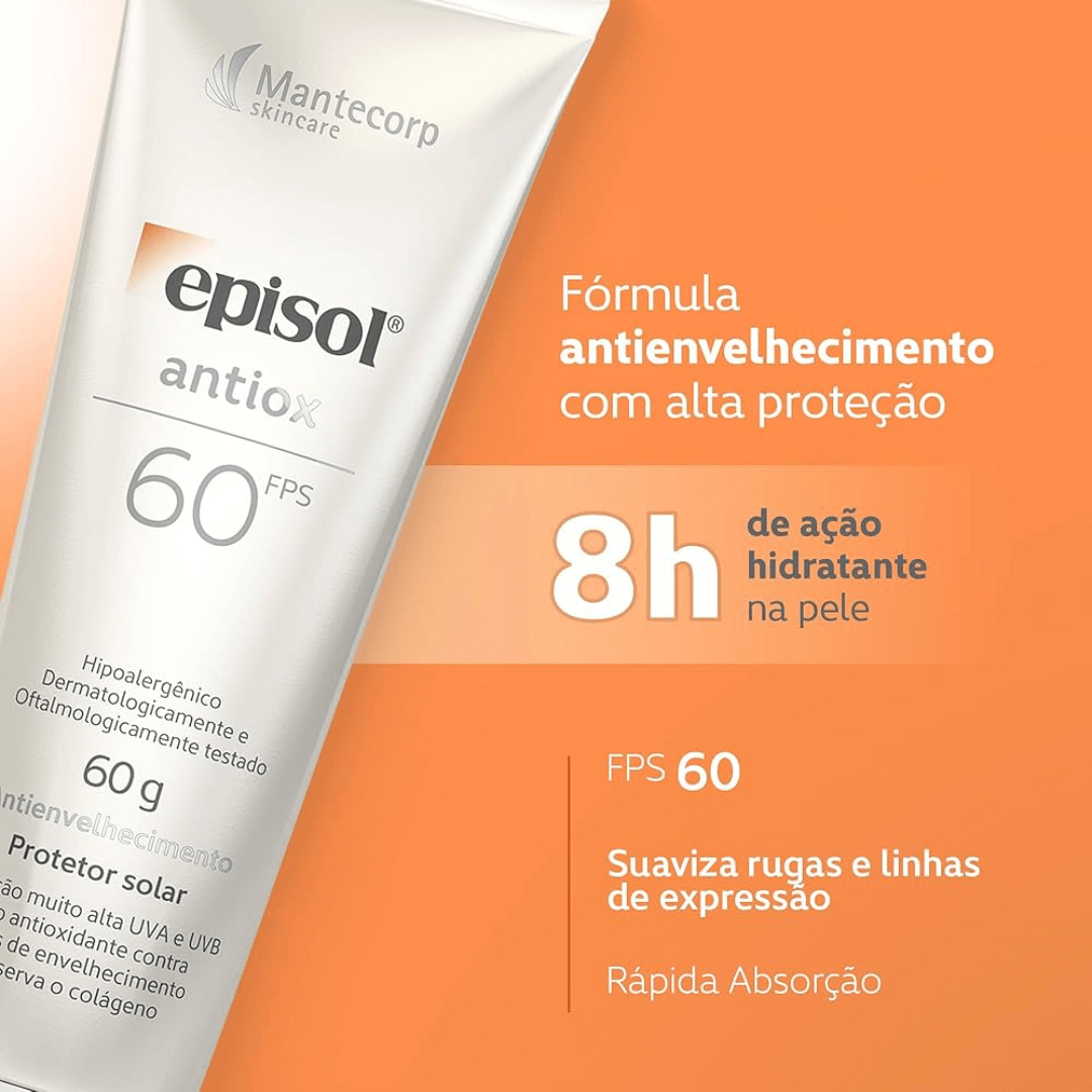 Protetor Solar Facial Episol Antiox FPS 60 4