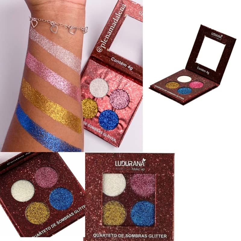 Quarteto de Sombra Glitter Ludurana 9
