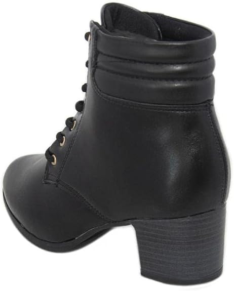 Bota Coturno Cano Curto Feminina Conforto Modare 3