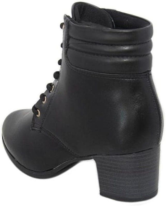 Bota Coturno Cano Curto Feminina Conforto Modare 3