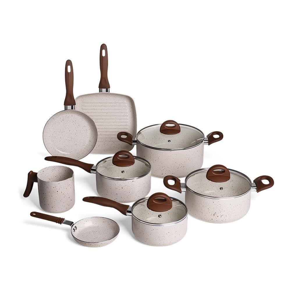 Jogo de Panelas Ceramic Life 8 Peças Smart Plus 1