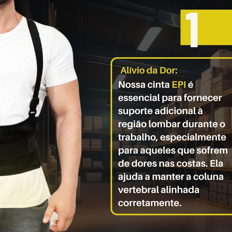 Cinta Lombar Ortopédica Ergonômica Corretor de Postura 3
