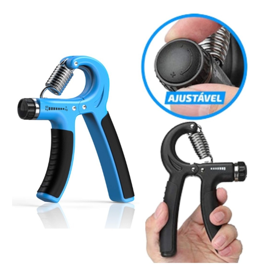 Hand Grip com Mola Ajustável 5 a 60 kg    4