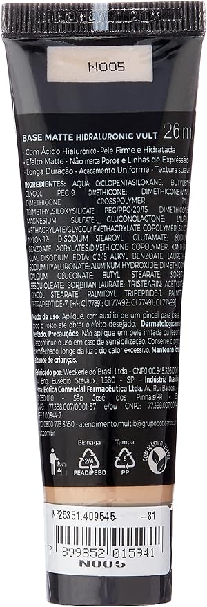 Base Líquida Hidraluronic Matte 3