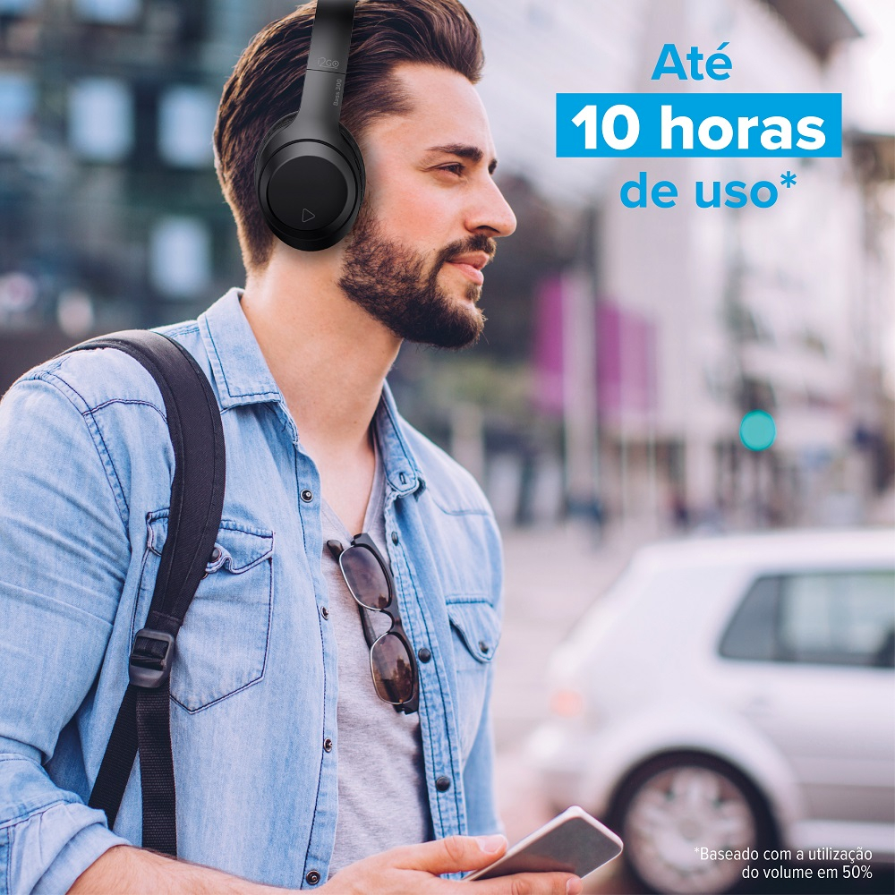 Headphone Bluetooth BASS 300 i2GO 4