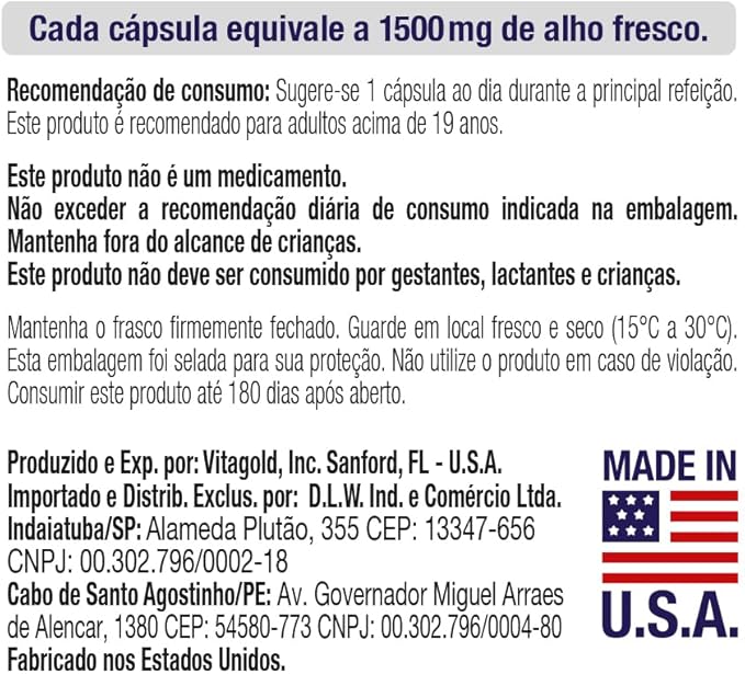 Óleo de Alho 1500 mg  3