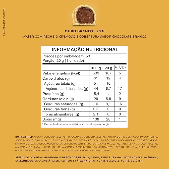 Lacta Chocolate Ouro Branco Pacote 1 Kg 4