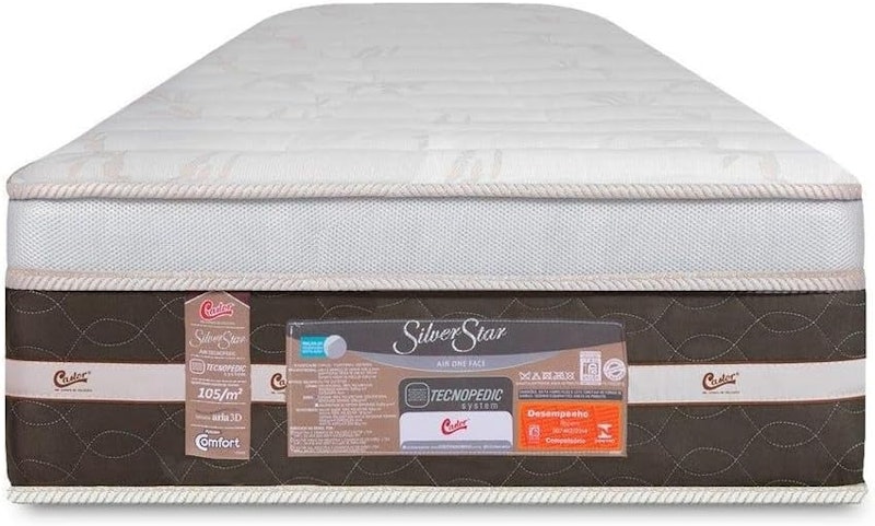 Colchão Castor Solteiro Silver Star Air One Face Tecnopedic 88x188x32cm 2