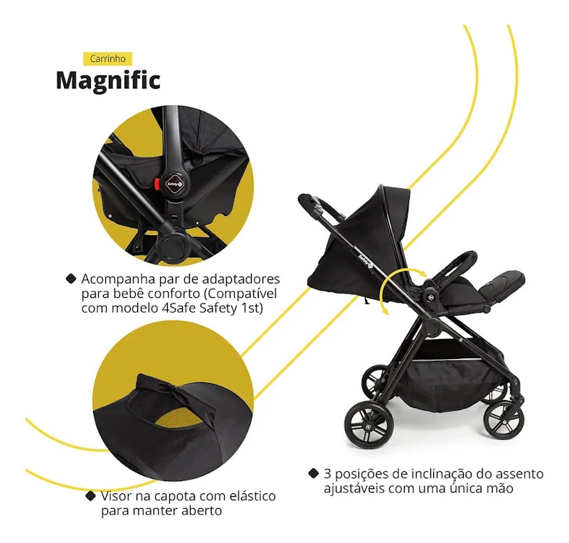 Travel System Magnific 5 em 1 Safety 1st 4