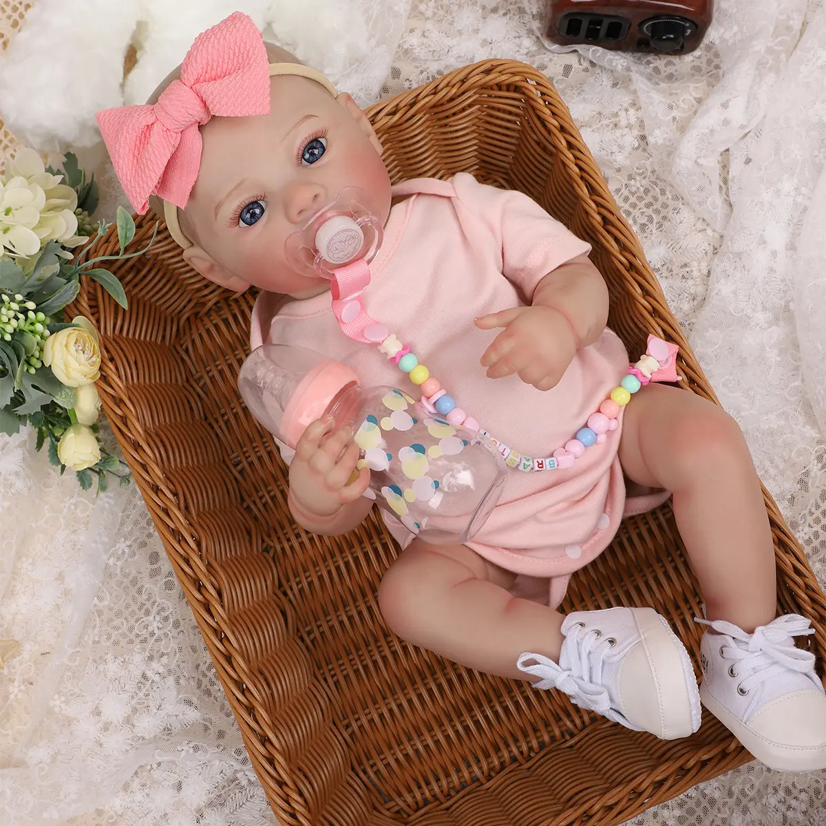 Brastoy Bebê Reborn Silicone Boneca Realista Menina Original 4