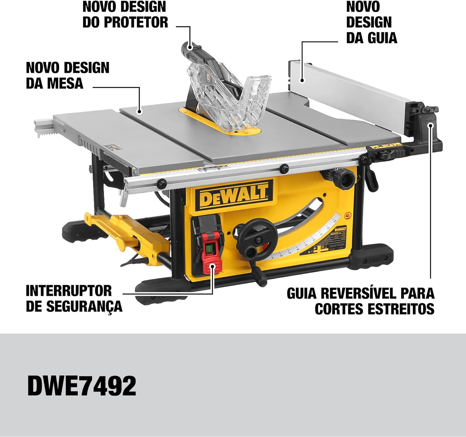 Serra de Mesa 10" 2000 W DeWALT 2