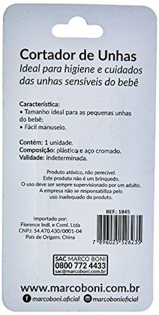 Cortador de Unhas Mini Azul 2