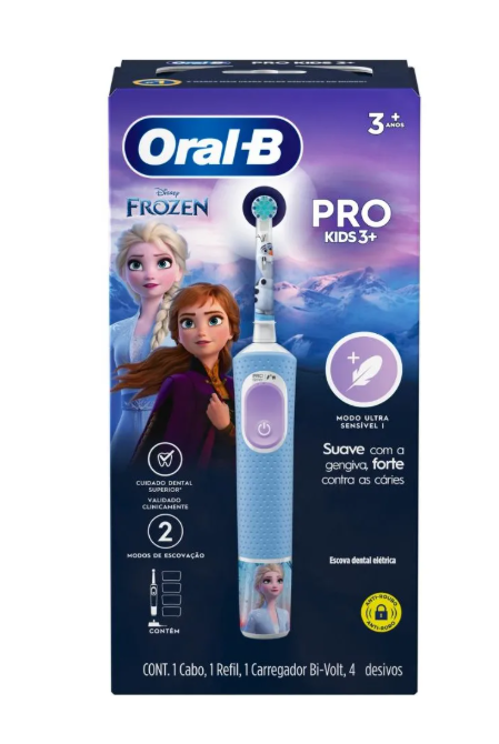  Escova de Dentes Elétrica Infantil Disney Frozen 2