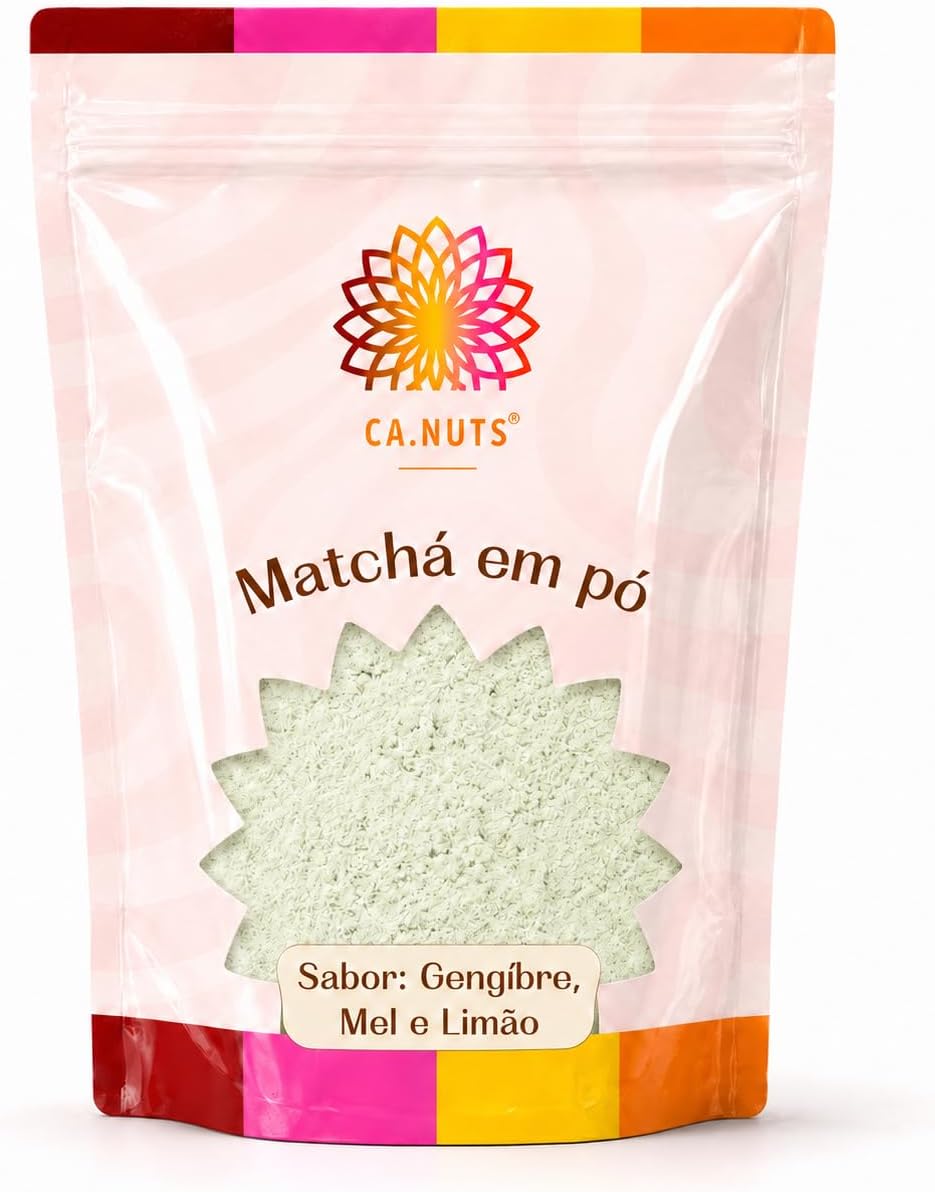 Matcha em Pó Solúvel (Gengibre, Mel e Limão) Ca.Nuts 1