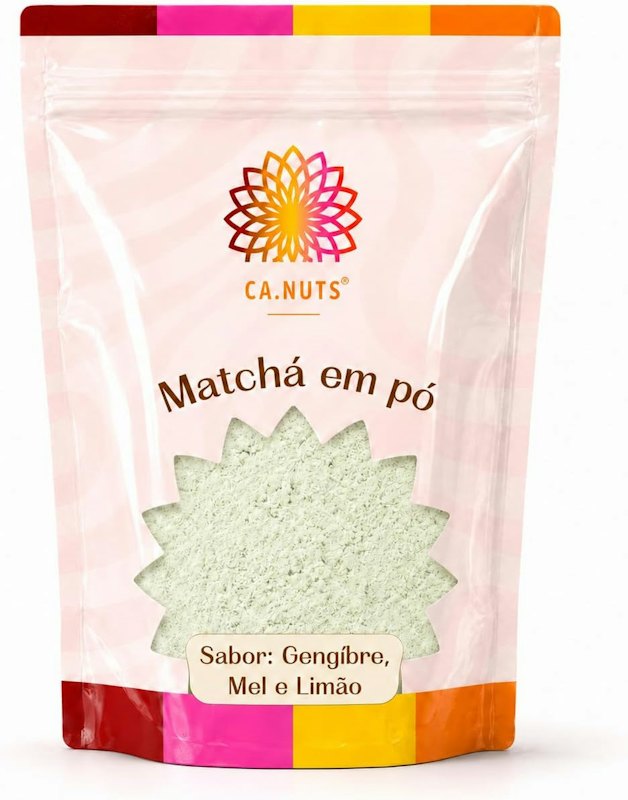 Matcha em Pó Solúvel (Gengibre, Mel e Limão) Ca.Nuts 1