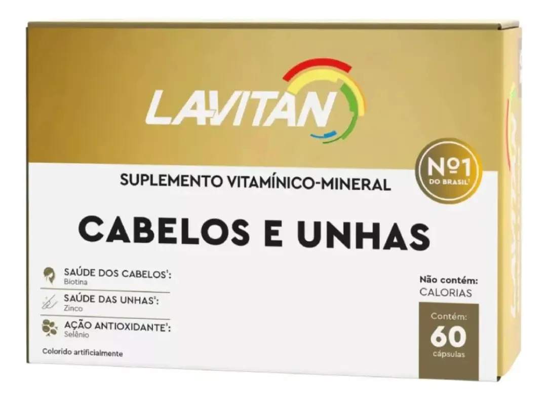 Lavitan Vitamina Cabelos e Unhas 1
