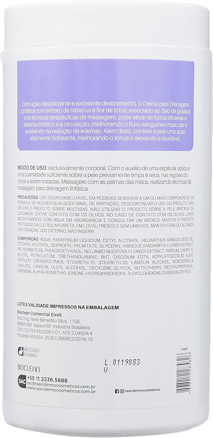 Creme Drenagem Linfática Raavi 2