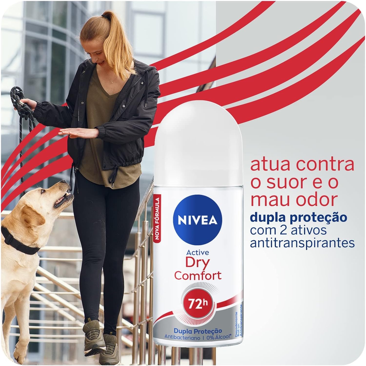 Antitranspirante Nivea Active Dry Comfort Roll On 2