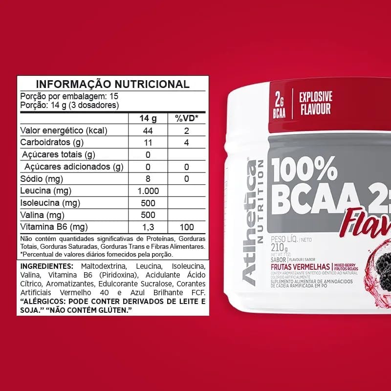BCAA 100% Flavour Athletica Nutrition 2