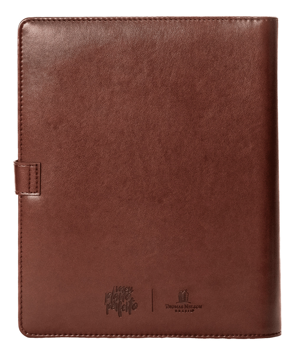 Planner de Couro sem Data Meu Plano Perfeito 2