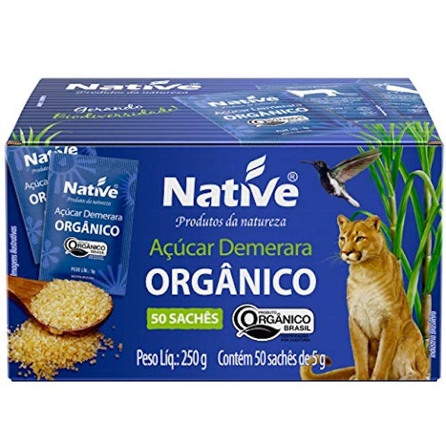 Açúcar Orgânico Demerara Native em Sachês 1
