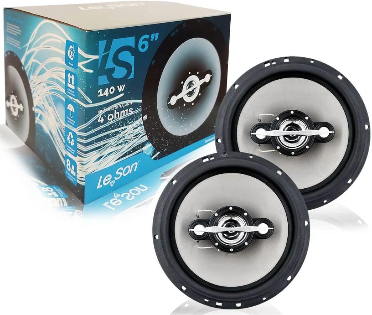 Par Alto Falante 6 Polegadas Quadriaxial LS6  4