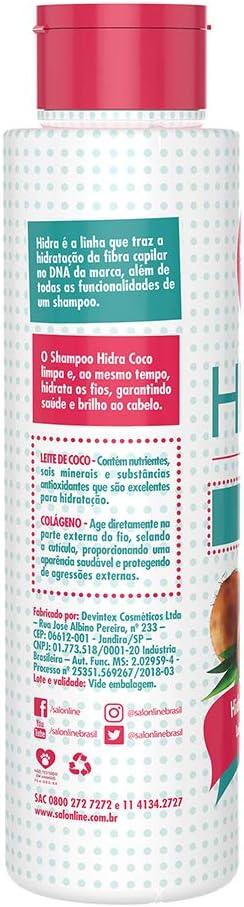 Shampoo Hidra Leite de Coco e Colágeno 2