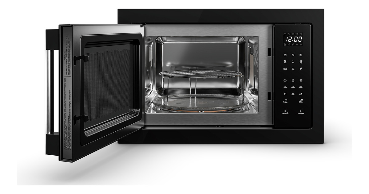 Micro-ondas de Embutir Painel Easy Touch 30 L Black (220 V) 3