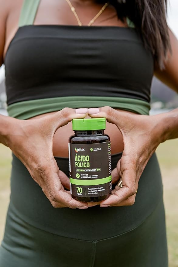 Ácido Fólico, Ferro e Vitamina B12 - 70 Cápsulas 3