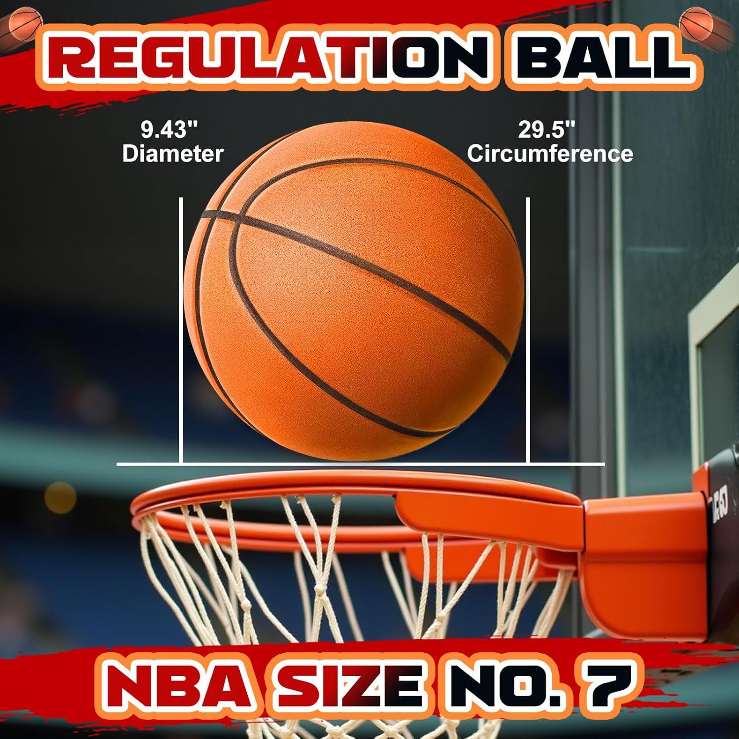 Bola de Basquete Silenciosa Aldwdy 4