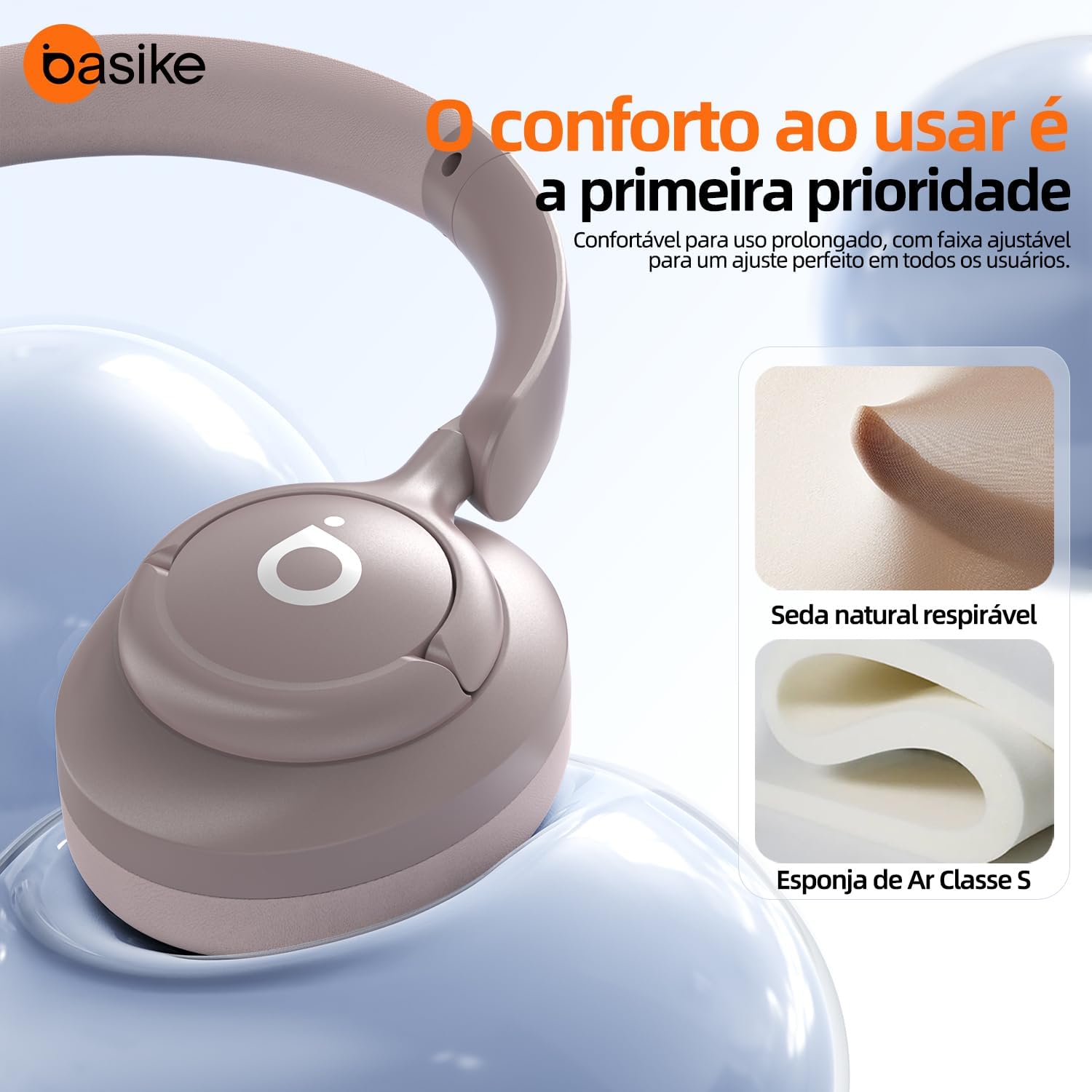 Basike Fone de Ouvido Bluetooth ANC 3