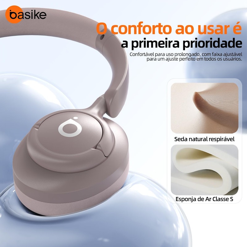 Basike Fone de Ouvido Bluetooth ANC 3