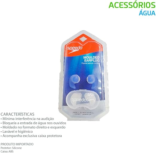 Protetor de Ouvido Lavável de Silicone Speedo 2