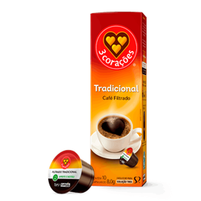 Cápsula de Café Filtrado TRES 3 Corações 1