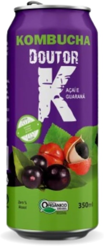 Kombucha Orgânico Sabor Açaí e Guaraná Doutor K 1