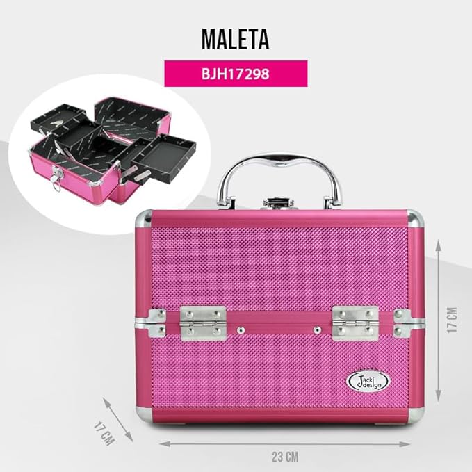 Maleta Profissional de Maquiagem Jacki Design - Pink 5