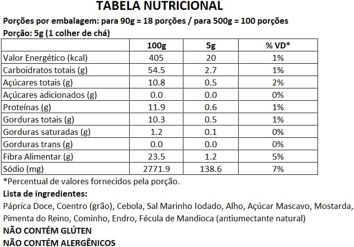 Tempero Pote BR Spices Dry Rub 90g 5