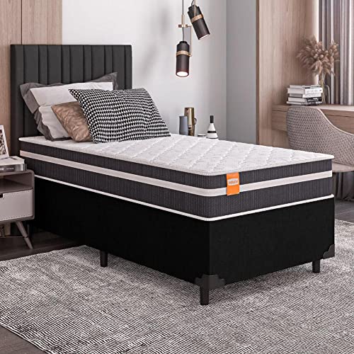 Cama Box Solteiro Colchão Molas Qatar 2