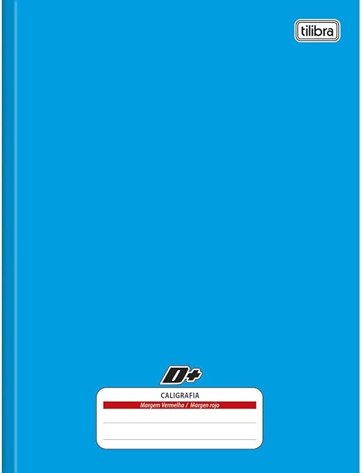 Caderno de Caligrafia Brochura Capa Dura Universitário D+ Azul 1