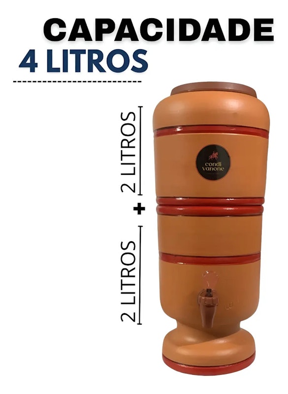Filtro Condi Vanone de Barro com uma Vela 3