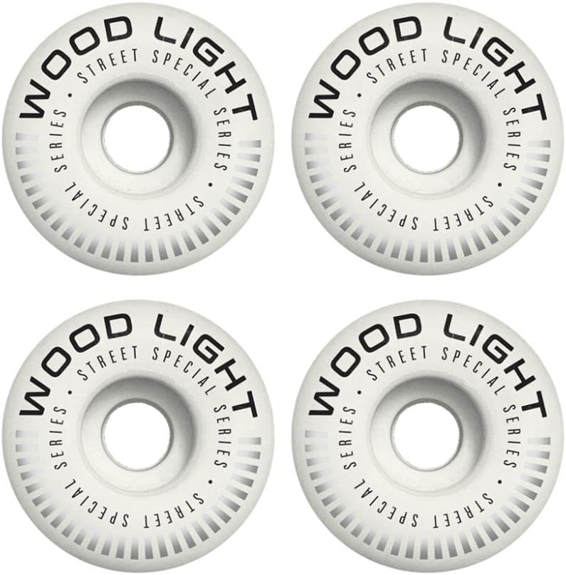 Roda de Skate Iniciante Wood Light Branca 53 mm 1