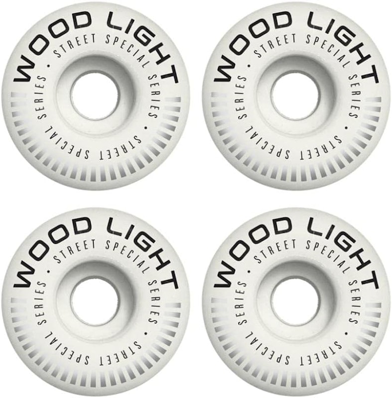 Roda de Skate Iniciante Wood Light Branca 53 mm 1