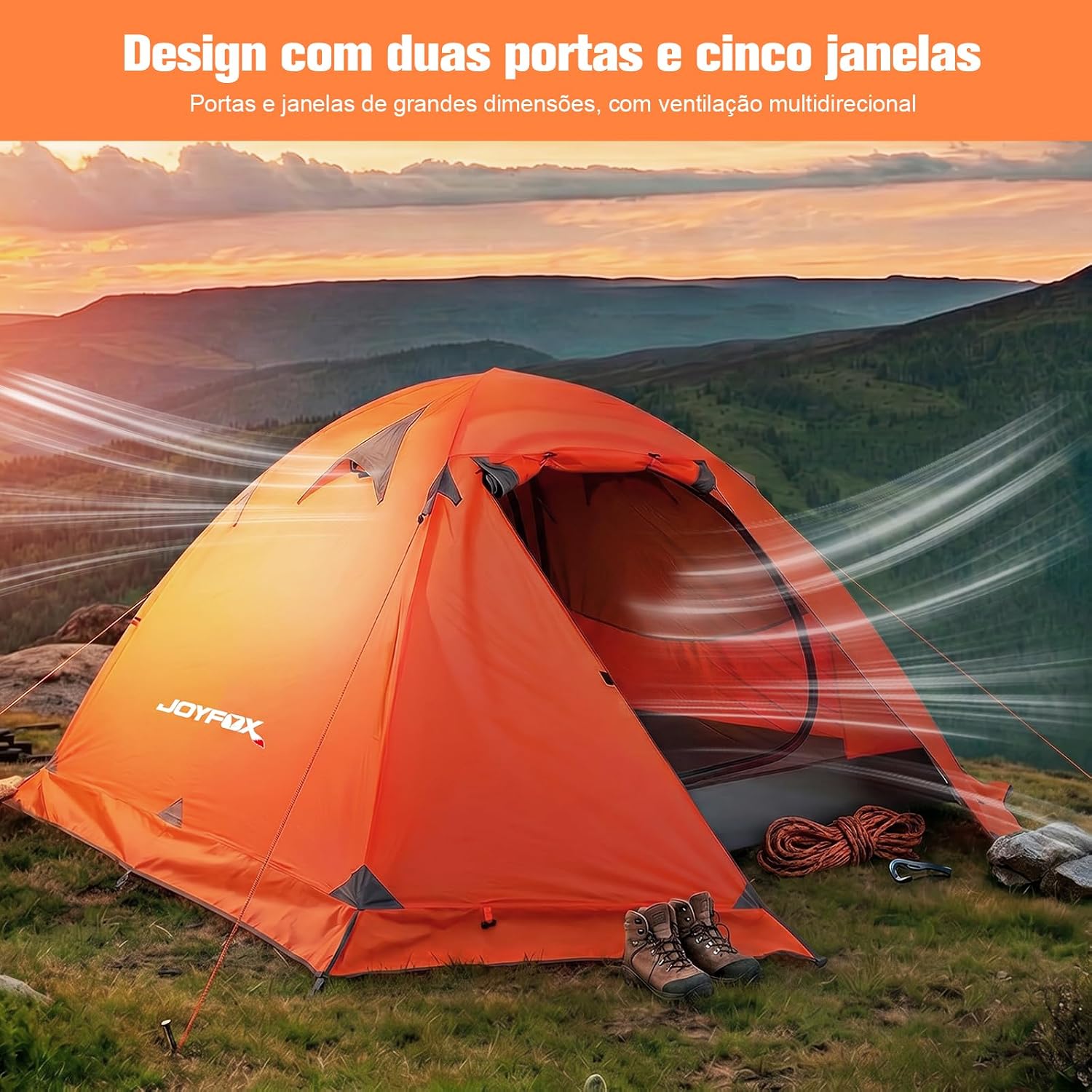 Barraca de Camping 2/4 Pessoas Profissional 4
