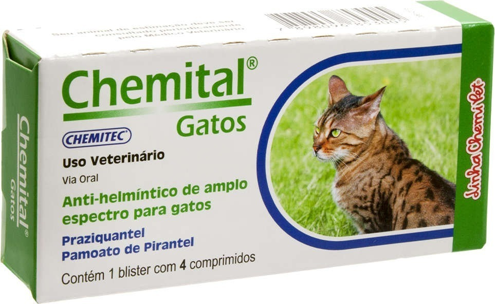 Vermífugo Chemital Gatos 3