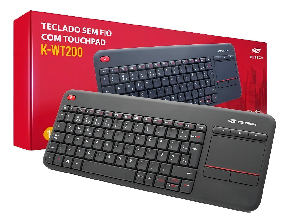 Teclado sem Fio com Touchpad 3