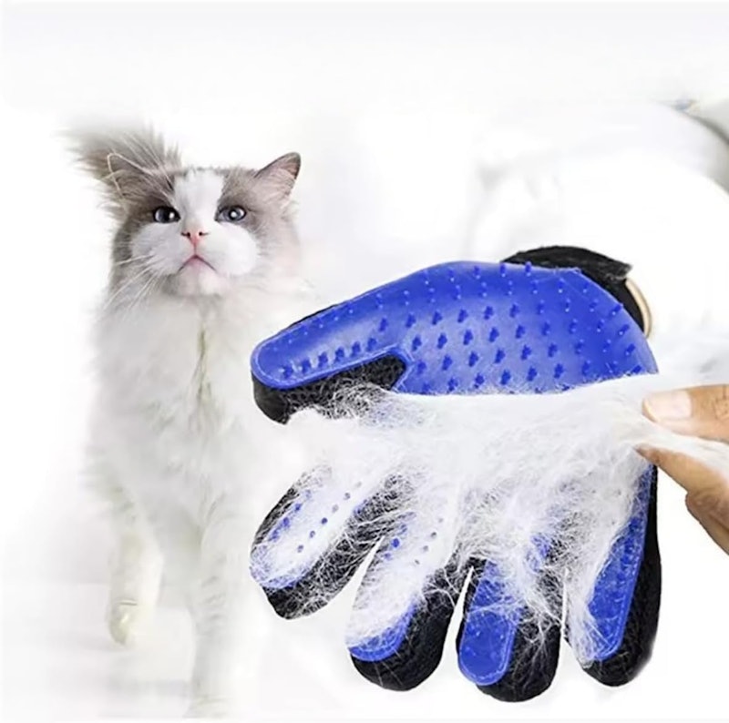 Luva Escova Pet Tira Pelos Cães e Gatos 4