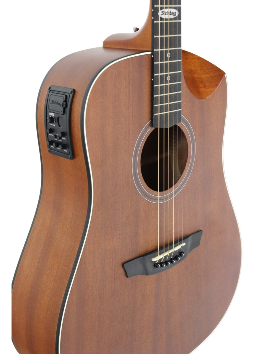 Violão Folk Strinberg Black Plus Half Cutaway 4