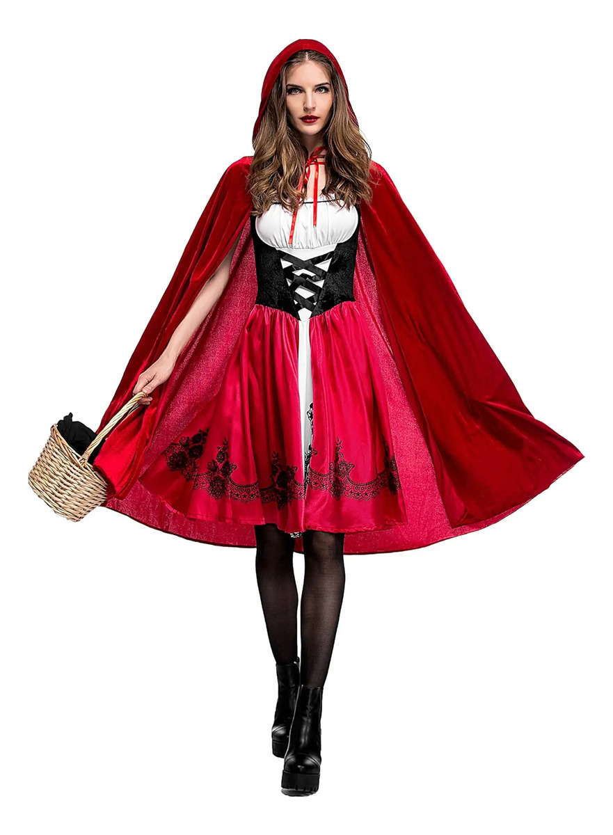 Fantasia Feminina com Capuz Vermelho 1