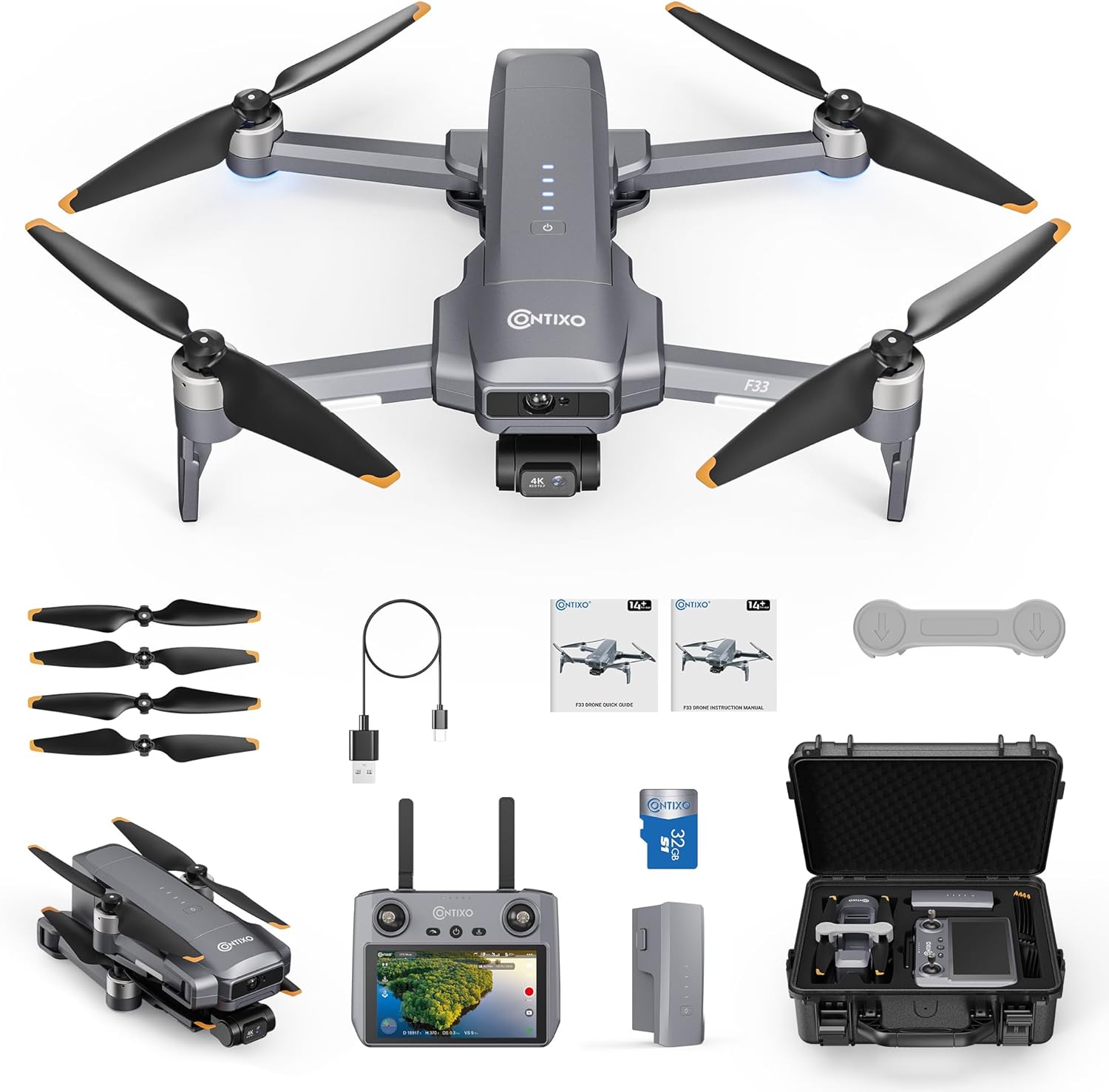 Contixo F33 Vortex Travel Bundle 1
