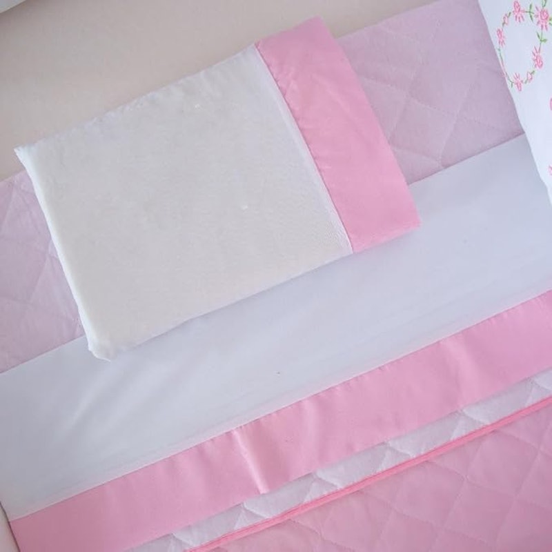 Kit Berço Menina Bordado 9 Peças 4